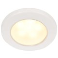 Hella Marine EuroLED 75 3in Round Screw Mount Down Light - Warm White LED - White Plastic Rim - 24V 958109111